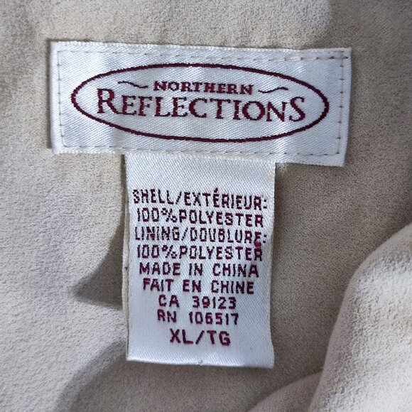 Northern Reflection jacket women's sz XL cream colour interchange embroidered - Picture 4 of 11